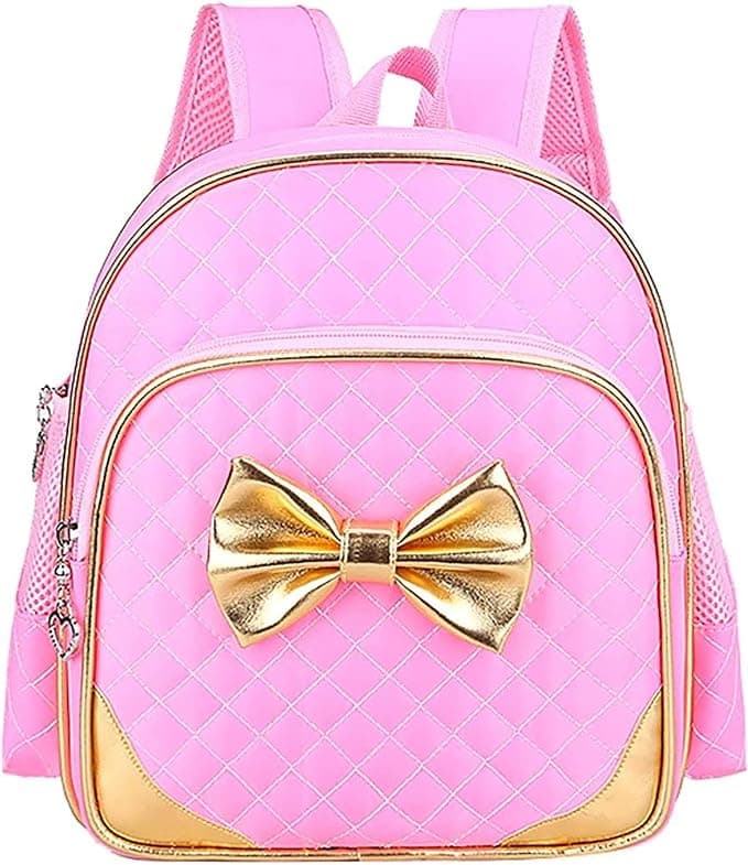 Toddler Preschool Bag Kindergarten Kids Backpack for Little Girls 11 inches Pink